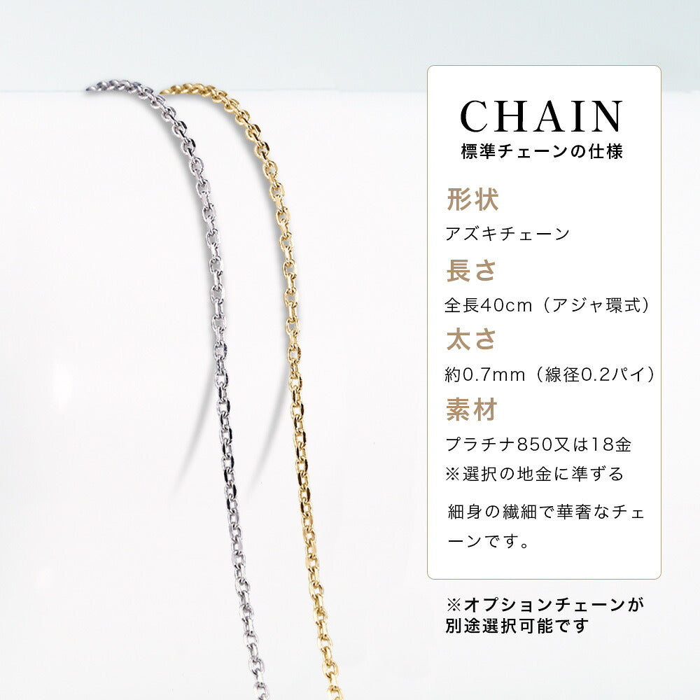 JD250074N-LGD 標準アズキチェーン40cm・幅約0.7mmの仕様