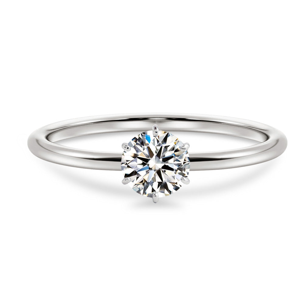 0.3ct ラボグロウンダイヤモンド 6本爪ソリティアリング