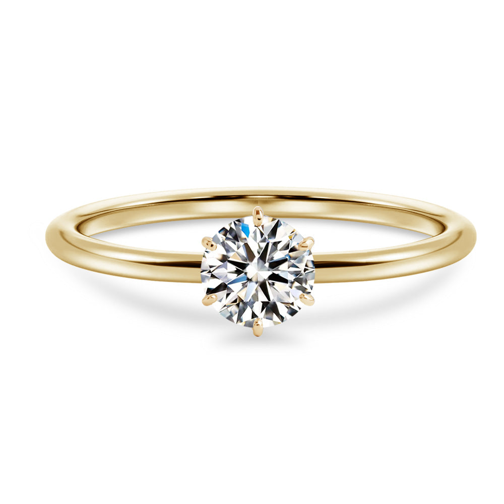 0.3ct ラボグロウンダイヤモンド 6本爪ソリティアリング