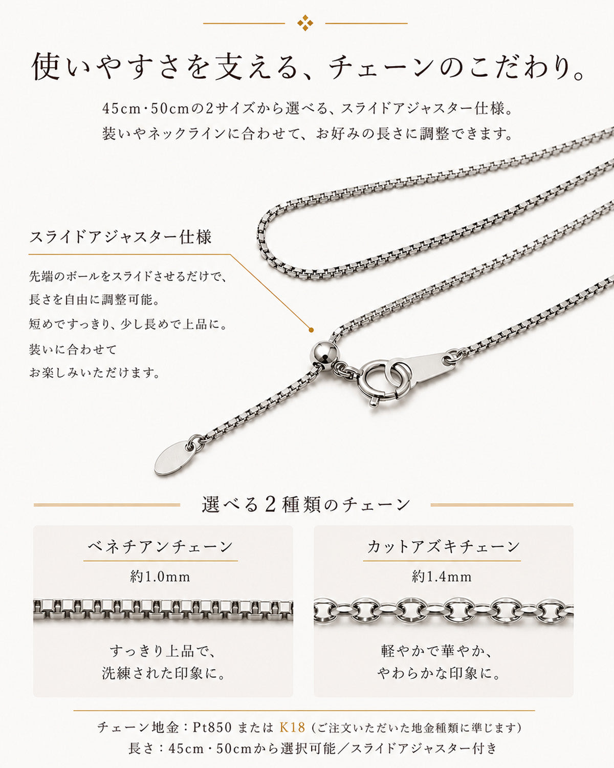 3ct ラボグロウンダイヤモンド 4本爪一粒ネックレス