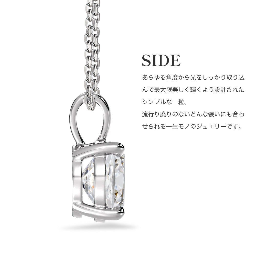 1ct クッションカット ラボグロウンダイヤモンド 一粒ネックレス 商品画像 7