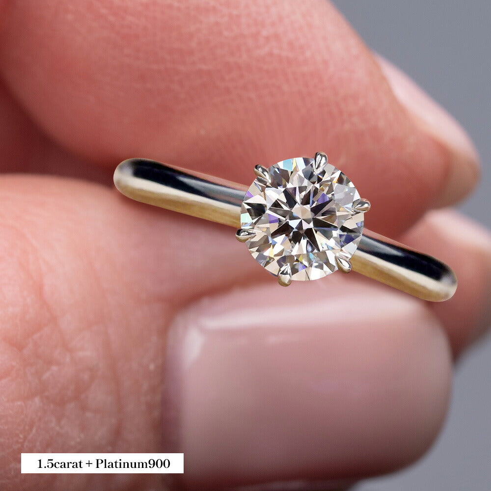 1ct~3ct ラボグロウンダイヤモンド 一粒ソリティアリング 商品画像 4