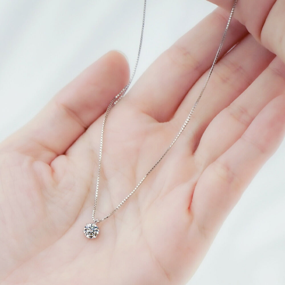 0.3ct ラボグロウンダイヤモンド 一粒プラチナネックレス 商品画像 2