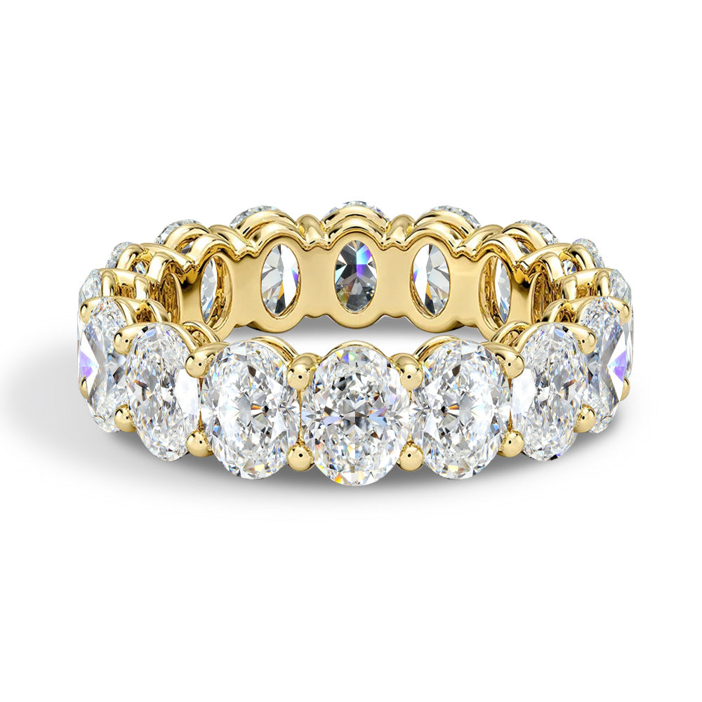 約3.5〜4.5ct オーバル ラボグロウンダイヤモンド フルエタニティリング