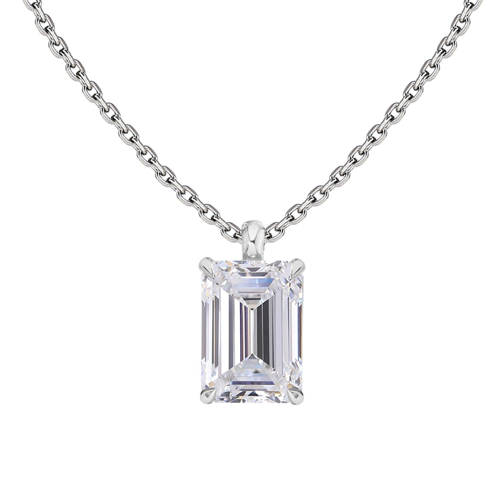 Pt900/K18YG Approx. 0.3ct Lab-Grown Diamond Solitaire Necklace | Choice of 7 Shapes