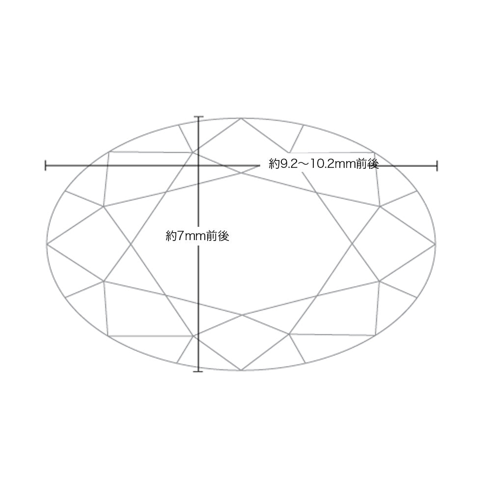 2ct オーバルカット 仕様・サイズ