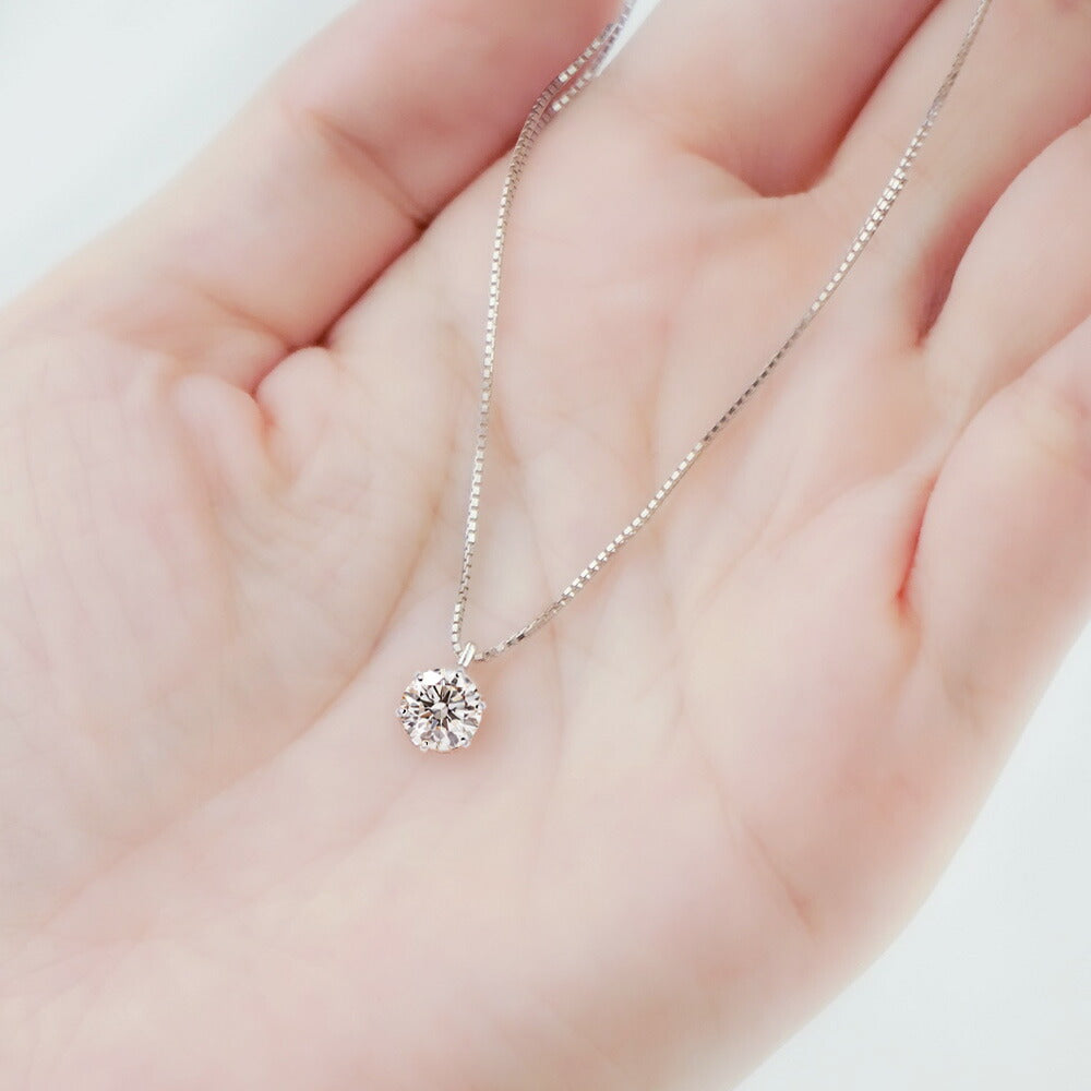 0.5ct ラボグロウンダイヤモンド 6本爪ネックレス 商品画像 8