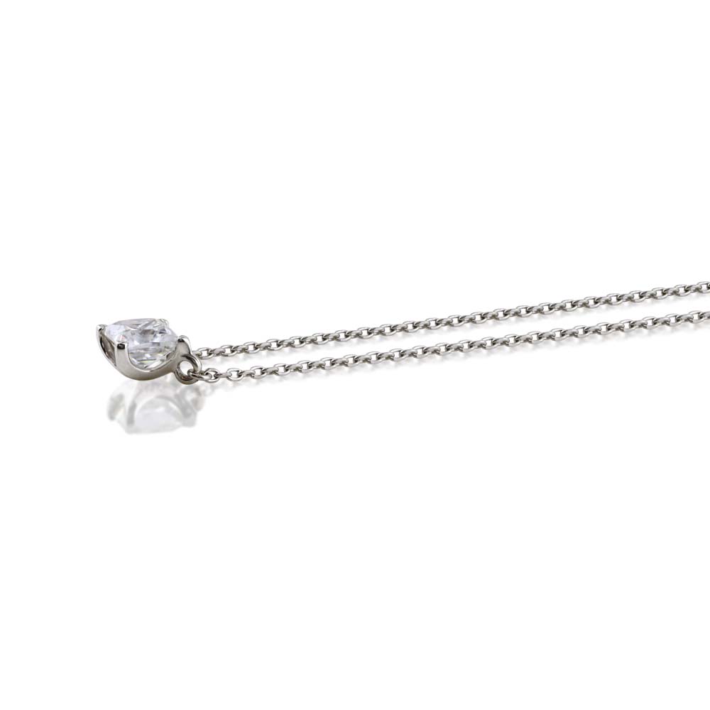 Pt900 モアサナイト プリンセスカット ネックレス|0.3ct・0.5ct・1ct 商品詳細・サイズ