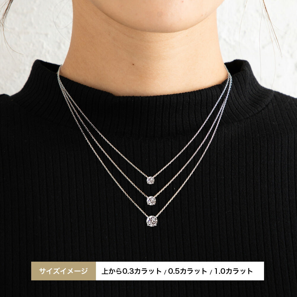 NEOP008N-LGD 0.3ct・0.5ct・1ctの着用サイズ比較