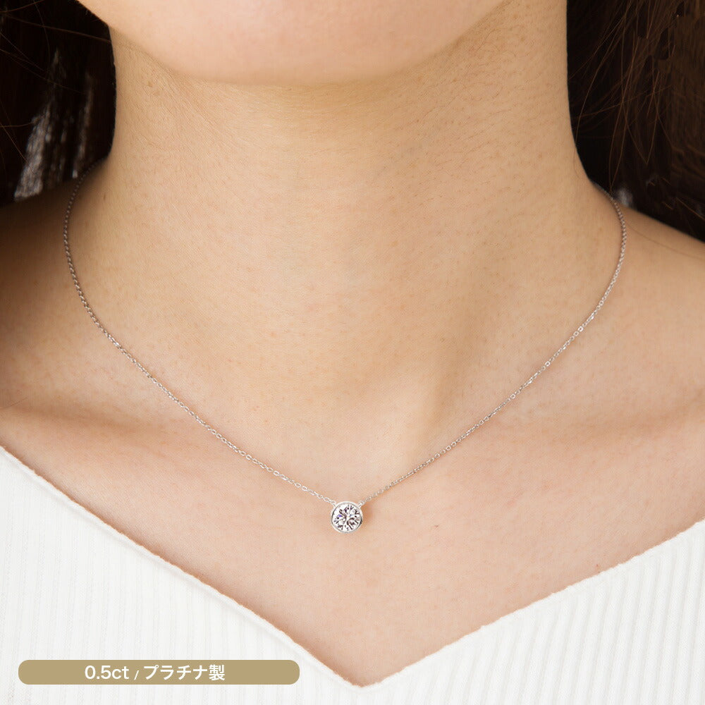NEOP024N-LGD 0.5ct プラチナ 着用イメージ