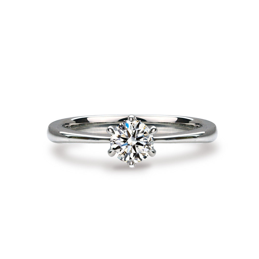 0.3ct ラボグロウンダイヤモンド 6本爪ソリティアリング