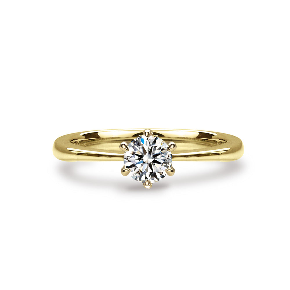 0.3ct ラボグロウンダイヤモンド 6本爪ソリティアリング