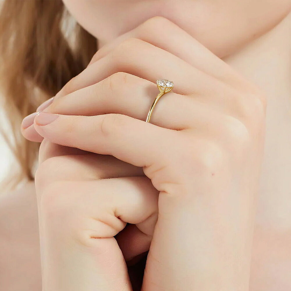0.3ct ラボグロウンダイヤモンド 6本爪ソリティアリング