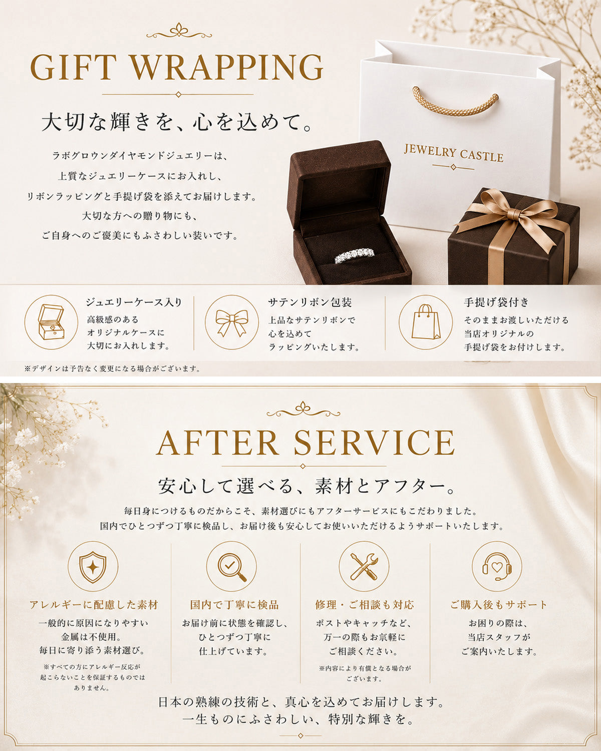 約3ct ラボグロウンダイヤモンド フルエタニティリング