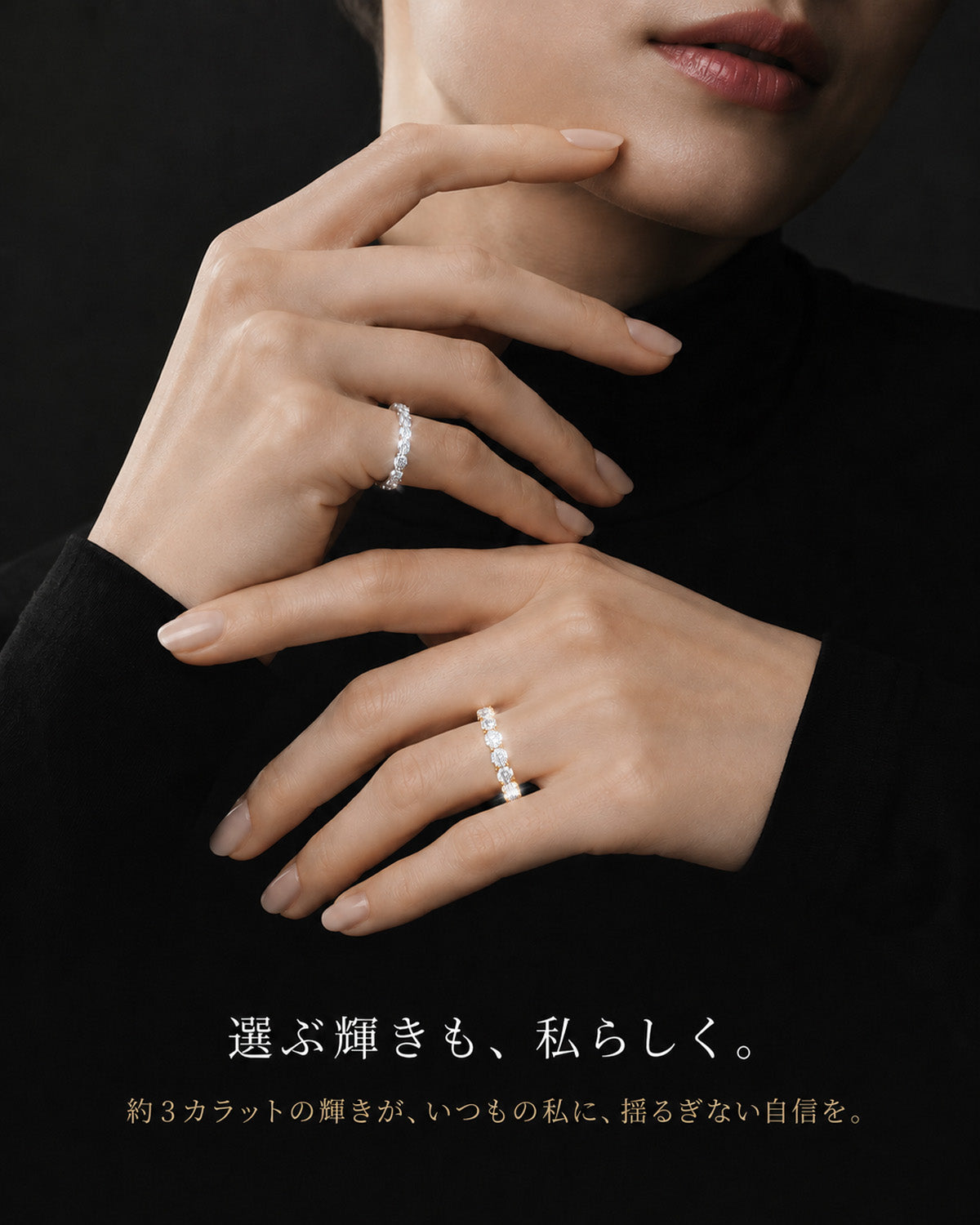 約3ct ラボグロウンダイヤモンド フルエタニティリング