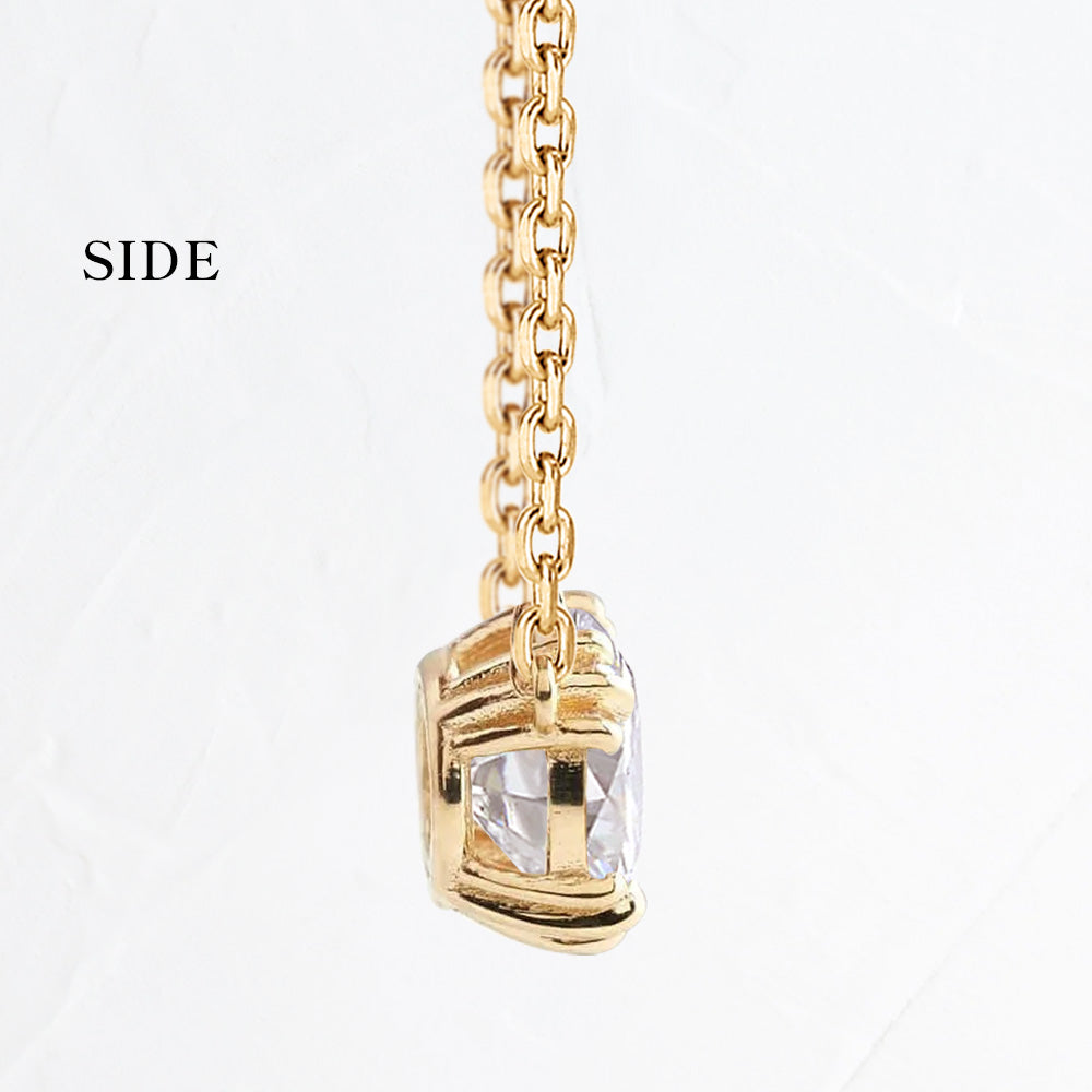Lab-Grown Diamond Dual-Bail Necklace | Triple Prong 0.5ct / 1ct