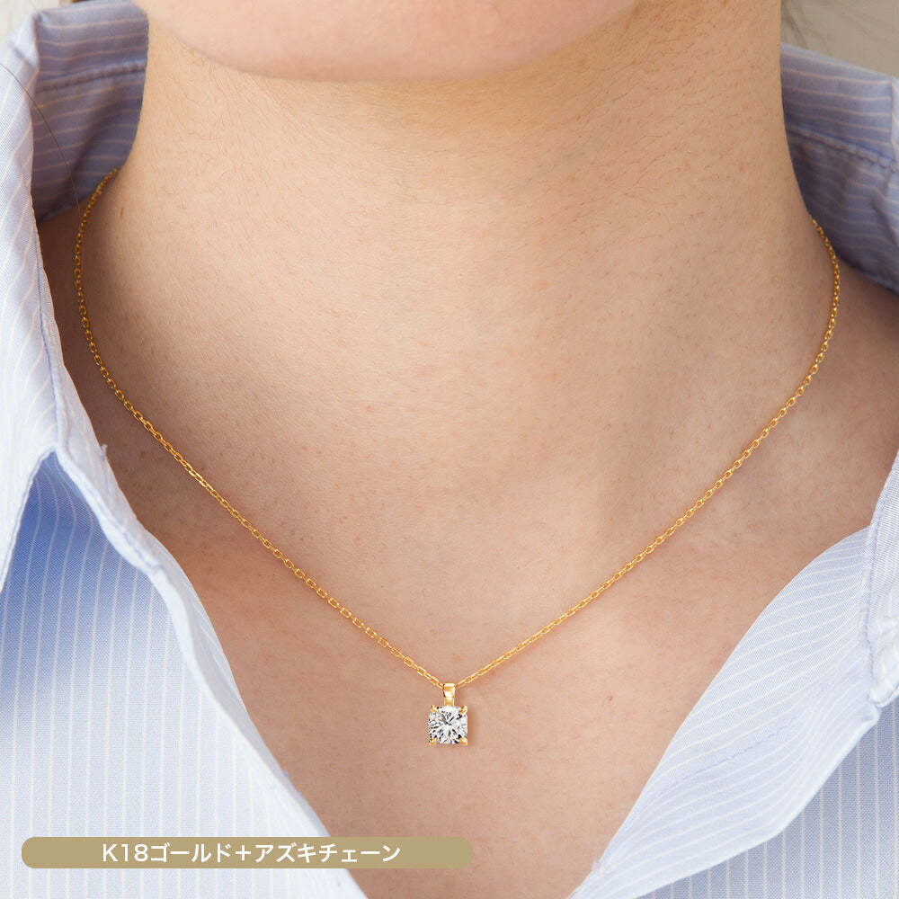 1ct クッションカット ラボグロウンダイヤモンド 一粒ネックレス 商品画像 4