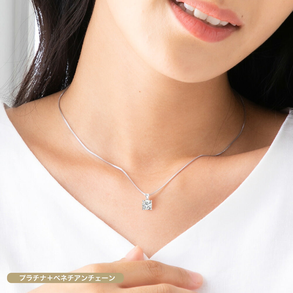1ct クッションカット ラボグロウンダイヤモンド 一粒ネックレス 商品画像 10