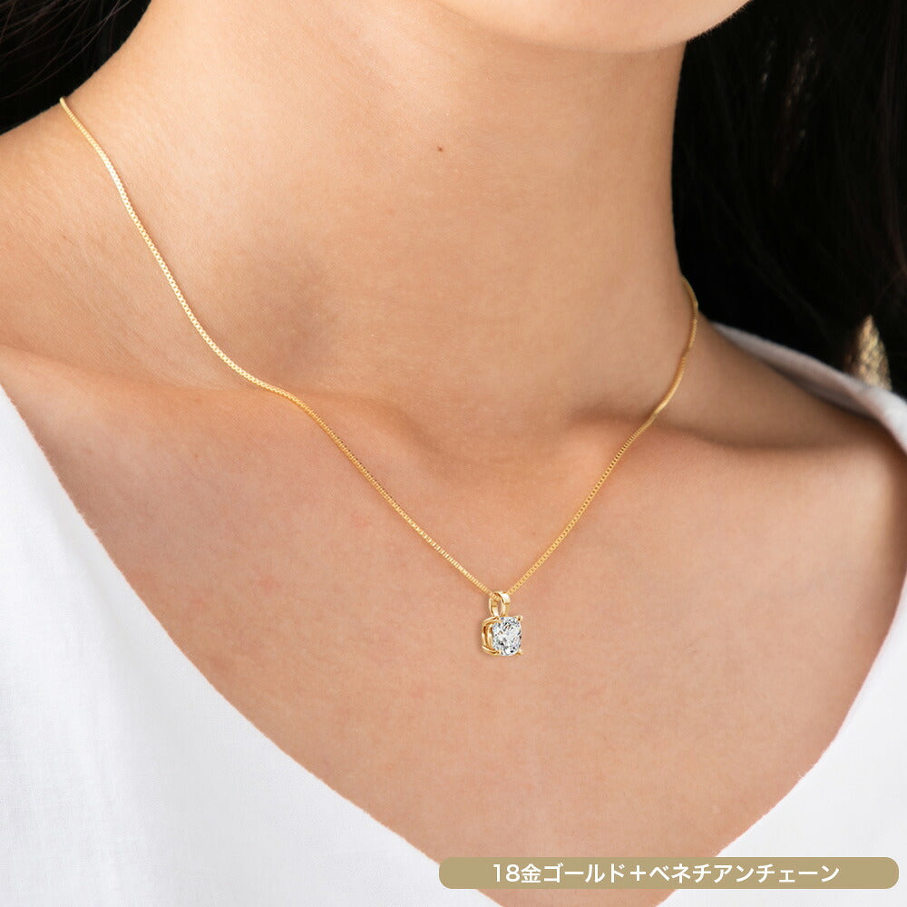 1ct クッションカット ラボグロウンダイヤモンド 一粒ネックレス 商品画像 11