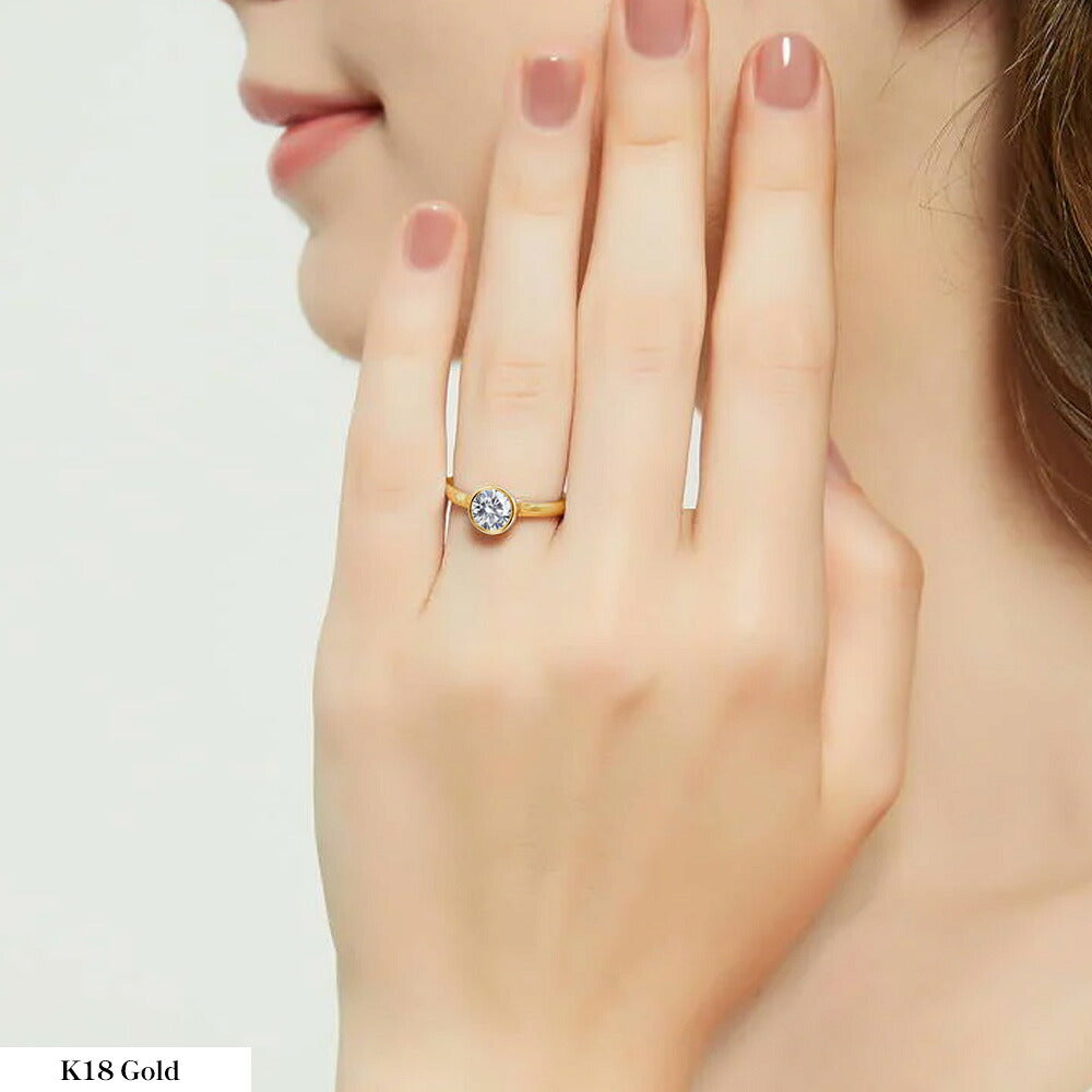 1ct ベゼルリングのギフトイメージ