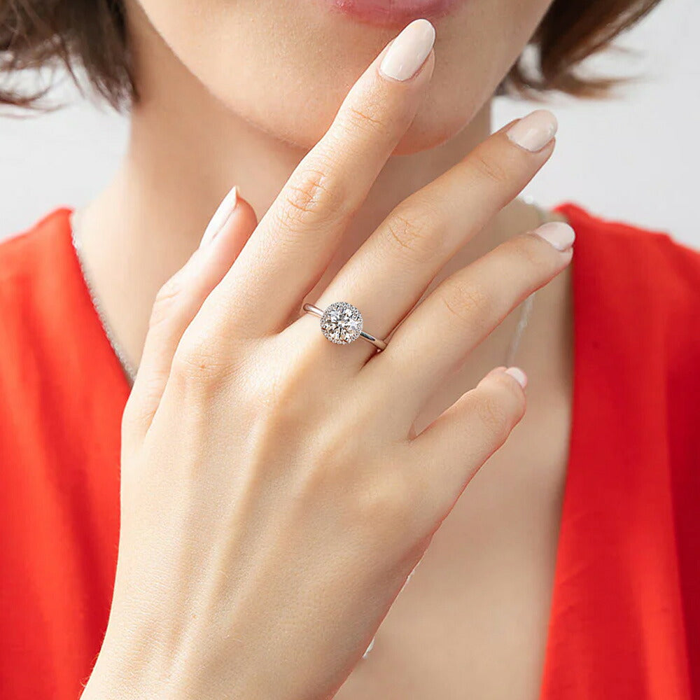 計1.18ct ラボグロウンダイヤモンド コーディネート着用イメージ