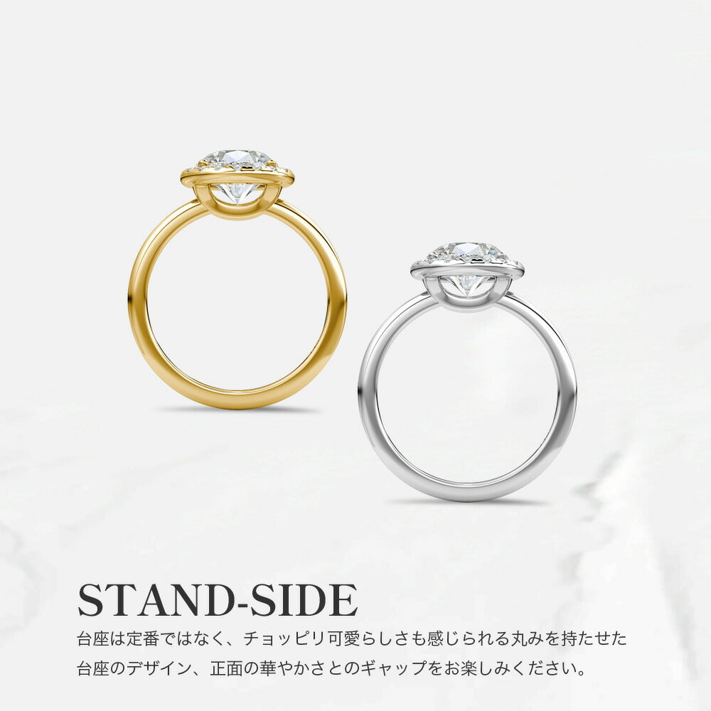 計1.75ct ヘイロー ラボグロウンダイヤモンド リング 商品詳細