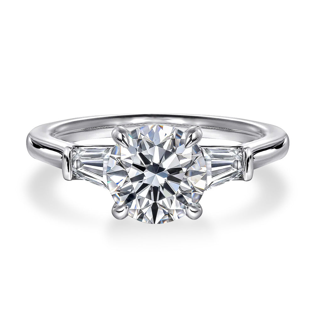Pt900／K18 計1.5ct ラボグロウンダイヤモンド 3ストーンリング