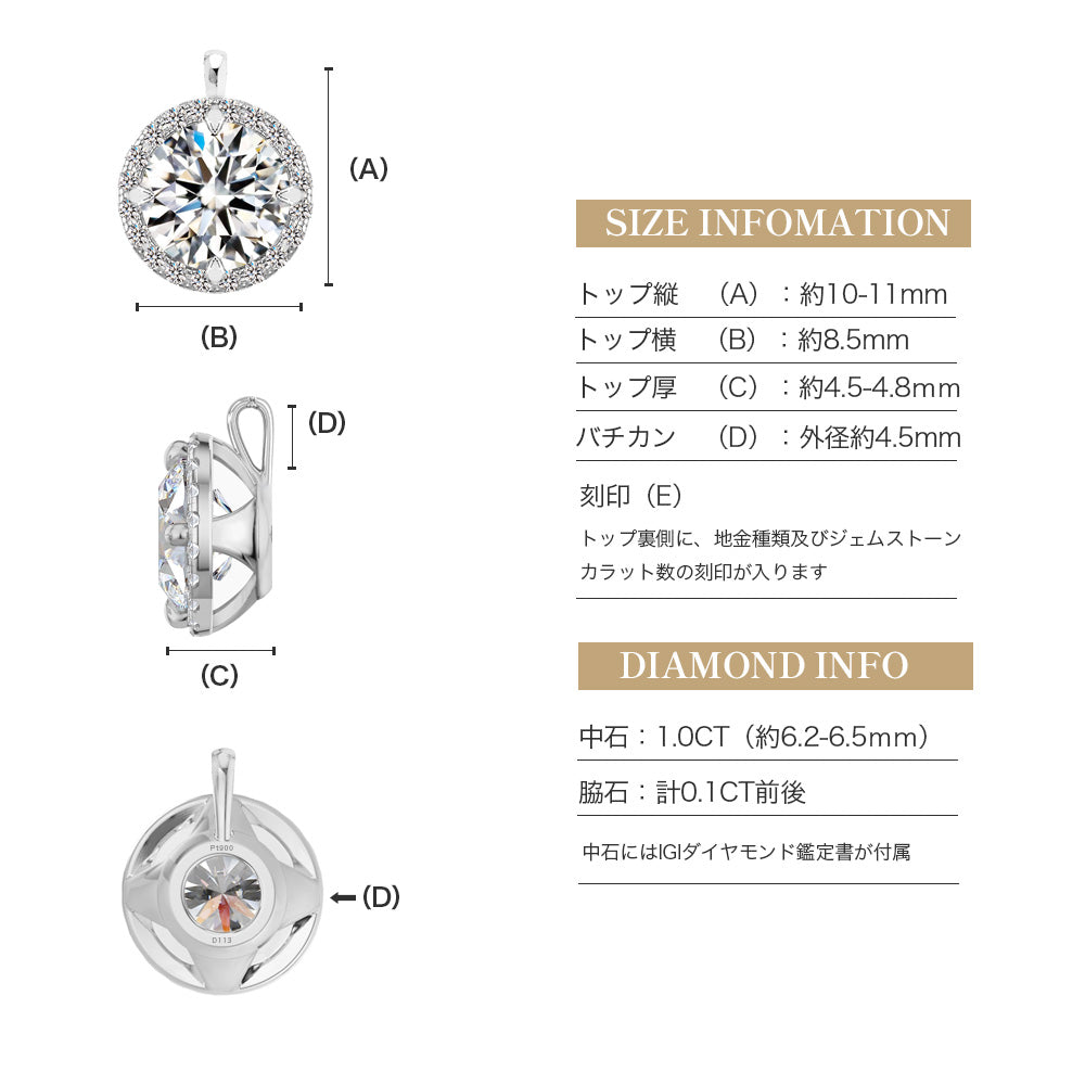 JD250046N-LGD 寸法・石の仕様