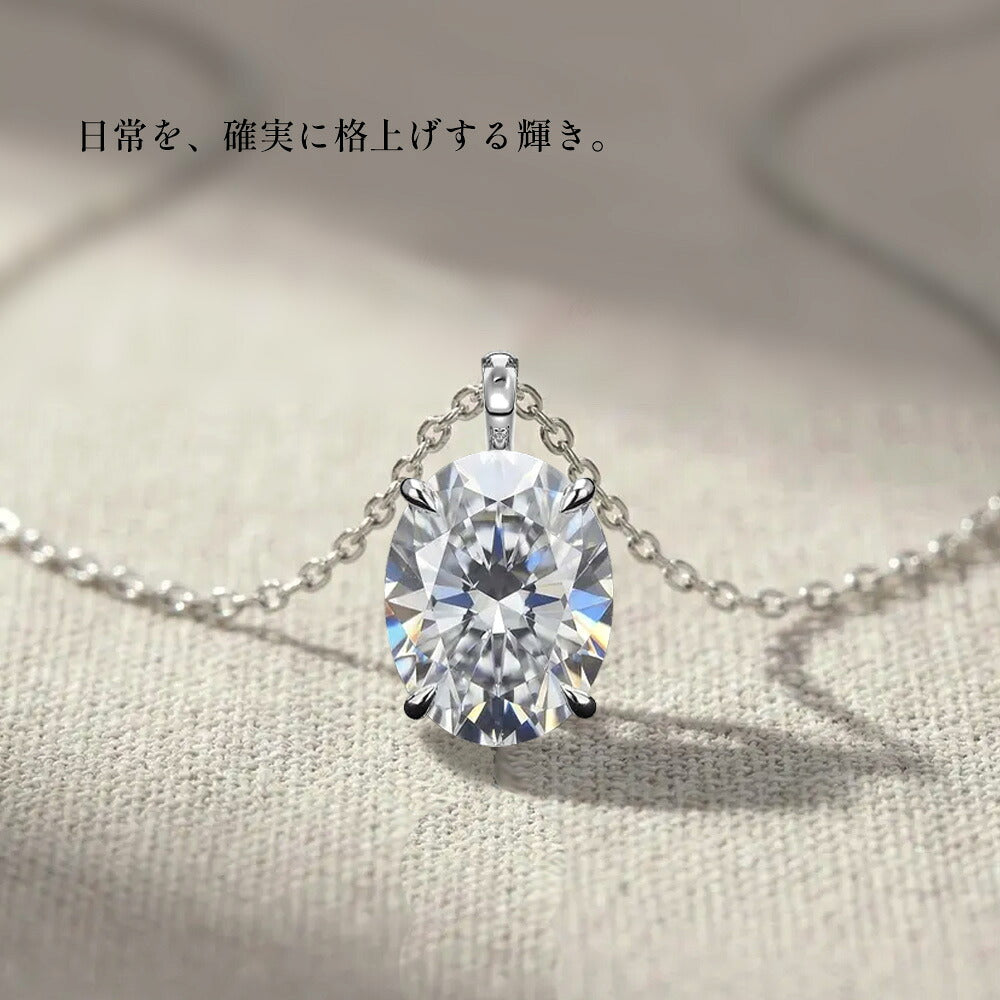 1.5ct オーバルネックレスのディテール