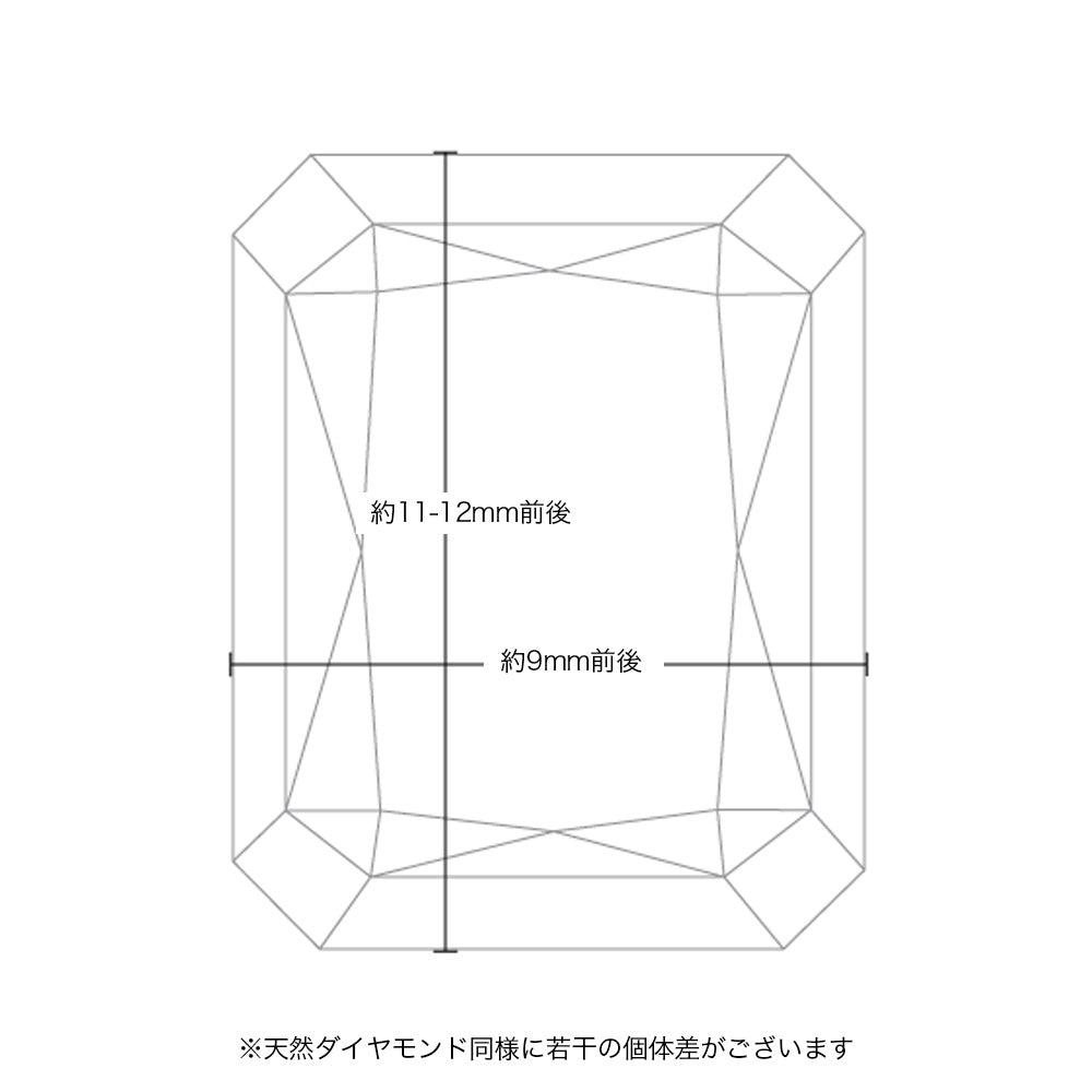 5ct ラディアントカット 仕様・サイズ