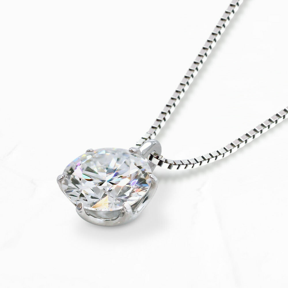 0.5ct ラボグロウンダイヤモンド 6本爪ネックレス 商品画像 4