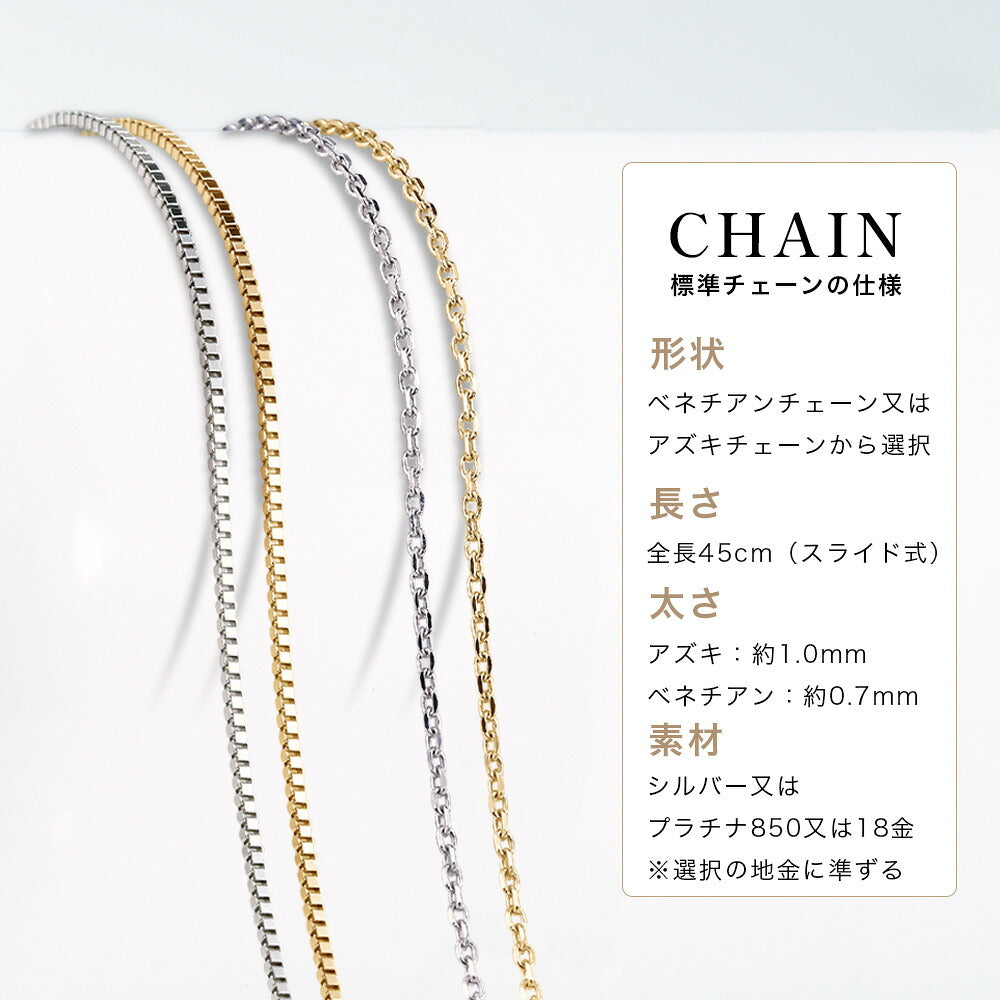 SV925仕上／Pt900・Pt850／K18 モアサナイト 2ct ソリティアネックレス 商品詳細・サイズ
