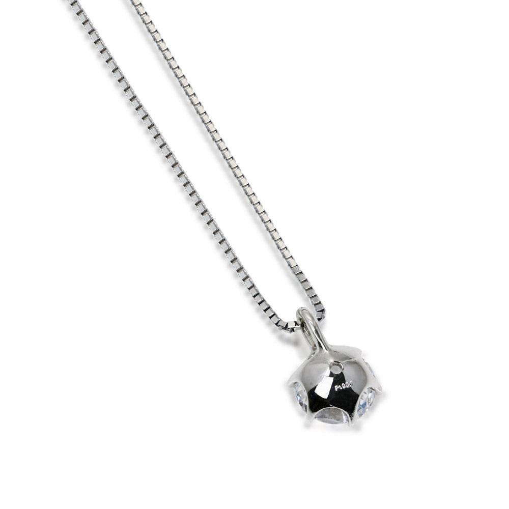 Pt900 モアサナイト 6本爪 一粒ネックレス｜0.5ct 商品詳細・サイズ