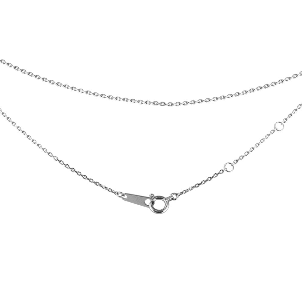 Pt900 モアサナイト 4本爪 両吊りネックレス｜0.3ct・0.5ct・1ct 商品詳細・サイズ